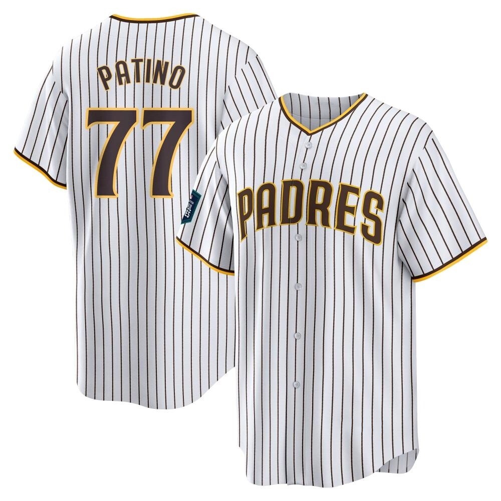 Replica Luis Patino Men's San Diego Padres White 2024 World Tour Seoul Series Home Jersey Replica Luis Patino Men's San Diego Padres White 2024 World Tour Seoul Series Home Jersey