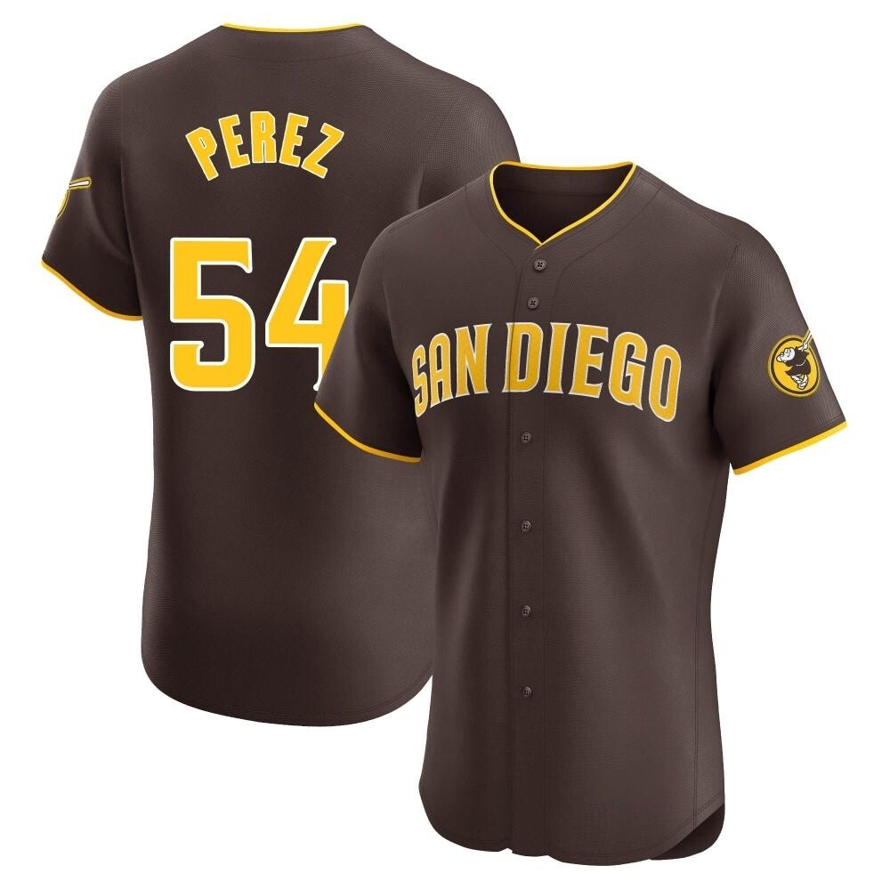 Elite Martin Perez Men's San Diego Padres Brown Road Vapor Premier Jersey Elite Martin Perez Men's San Diego Padres Brown Road Vapor Premier Jersey