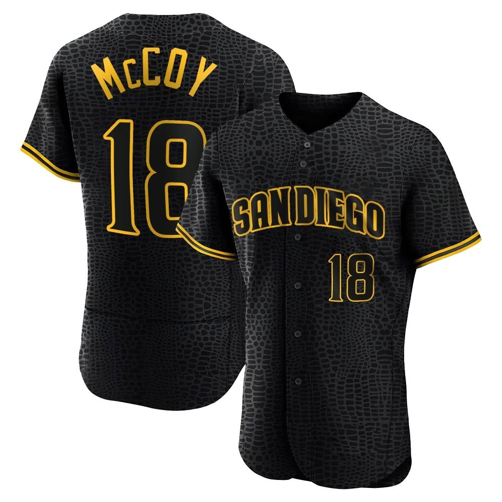 Authentic Mason McCoy Men's San Diego Padres Black Snake Skin City Jersey Authentic Mason McCoy Men's San Diego Padres Black Snake Skin City Jersey