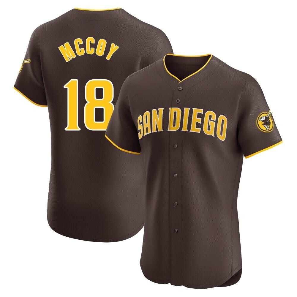Elite Mason McCoy Men's San Diego Padres Brown Road Vapor Premier Jersey Elite Mason McCoy Men's San Diego Padres Brown Road Vapor Premier Jersey