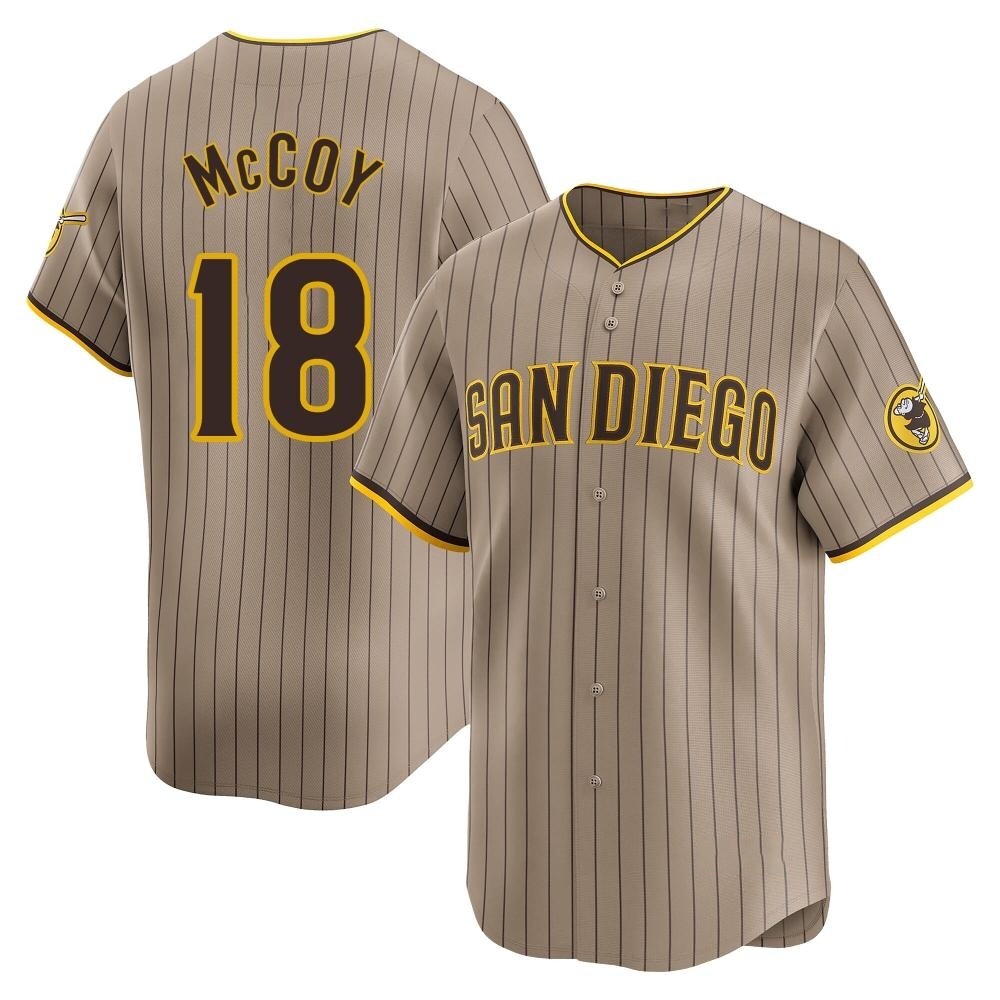 Limited Mason McCoy Youth San Diego Padres Tan Alternate Jersey Limited Mason McCoy Youth San Diego Padres Tan Alternate Jersey