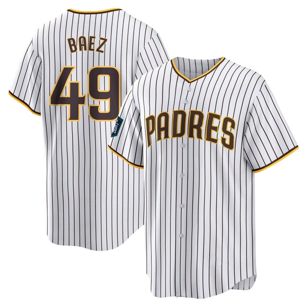 Replica Michel Baez Men's San Diego Padres White 2024 World Tour Seoul Series Home Jersey Replica Michel Baez Men's San Diego Padres White 2024 World Tour Seoul Series Home Jersey