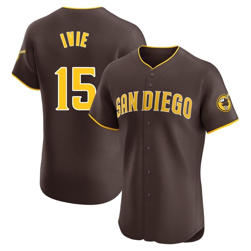 Elite Mike Ivie Men's San Diego Padres Brown Road Vapor Premier Jersey Elite Mike Ivie Men's San Diego Padres Brown Road Vapor Premier Jersey