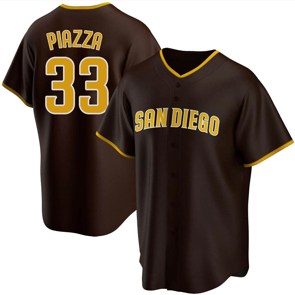 Replica Mike Piazza Youth San Diego Padres Brown Road Jersey Replica Mike Piazza Youth San Diego Padres Brown Road Jersey