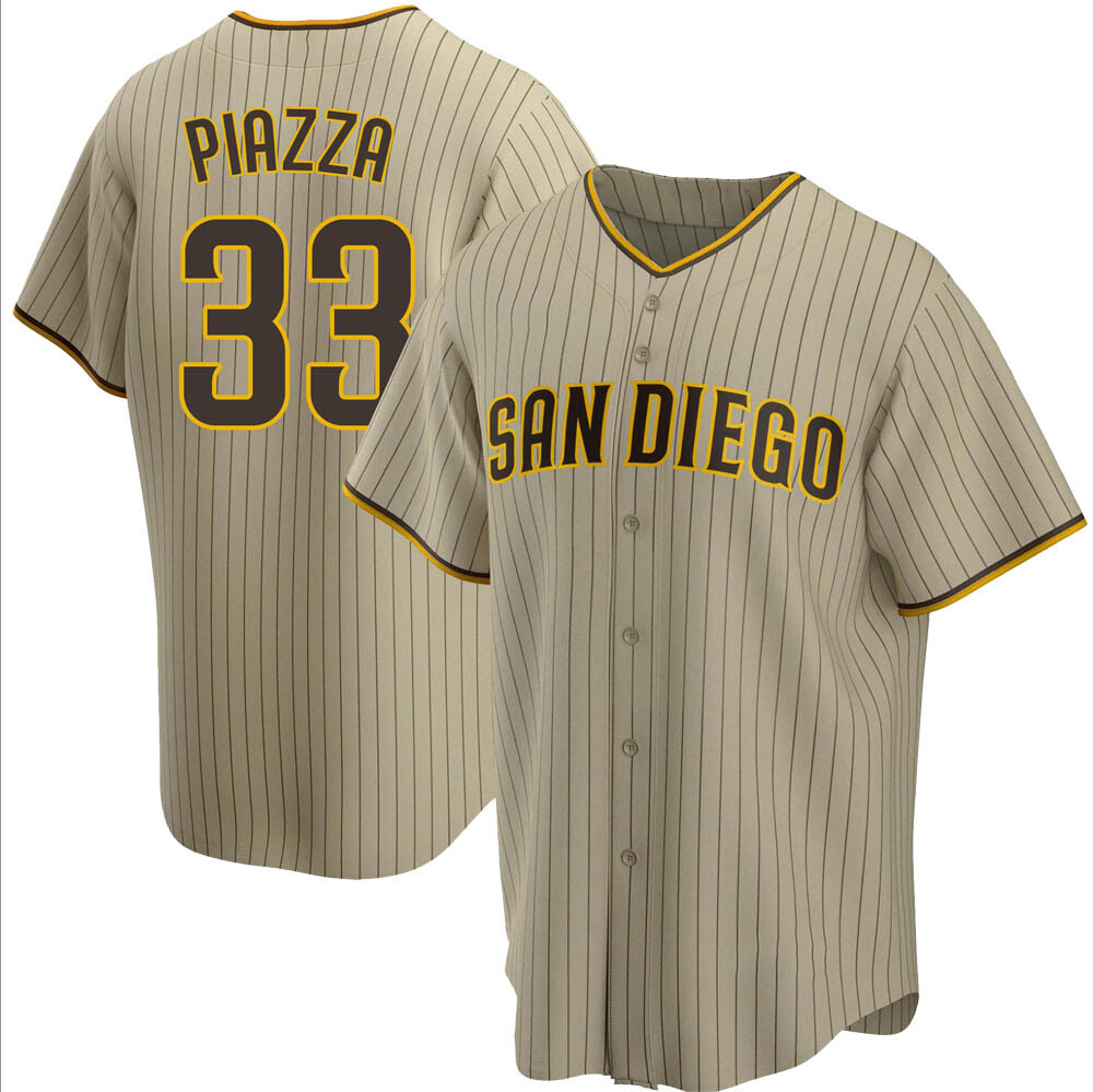 Replica Mike Piazza Youth San Diego Padres Brown Sand/ Alternate Jersey Replica Mike Piazza Youth San Diego Padres Brown Sand/ Alternate Jersey
