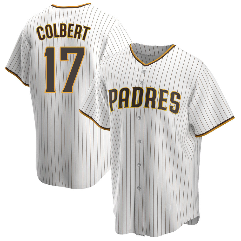 Replica Nate Colbert Men's San Diego Padres White /Brown Home Jersey Replica Nate Colbert Men's San Diego Padres White /Brown Home Jersey