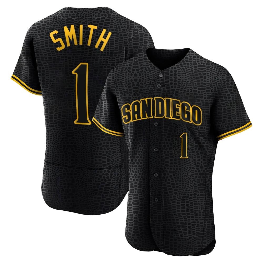 Authentic Ozzie Smith Men's San Diego Padres Black Snake Skin City Jersey Authentic Ozzie Smith Men's San Diego Padres Black Snake Skin City Jersey