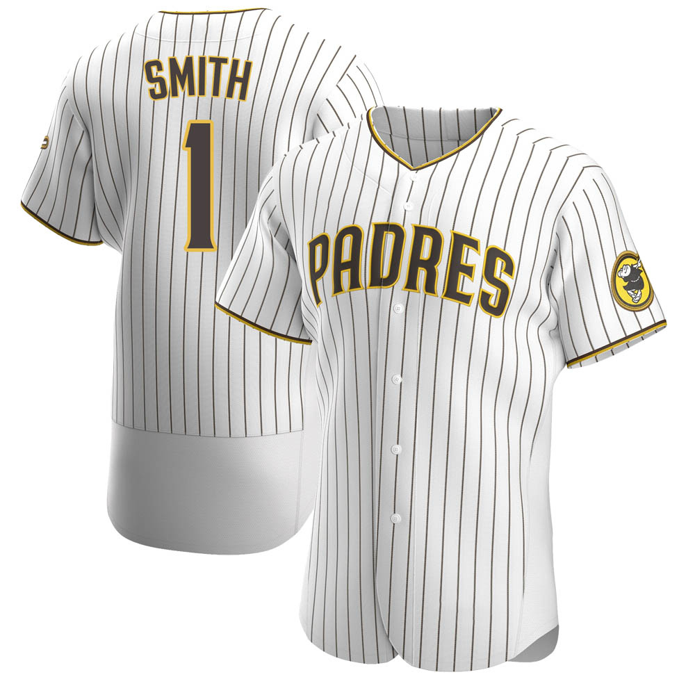 Authentic Ozzie Smith Men's San Diego Padres White /Brown Home Jersey Authentic Ozzie Smith Men's San Diego Padres White /Brown Home Jersey