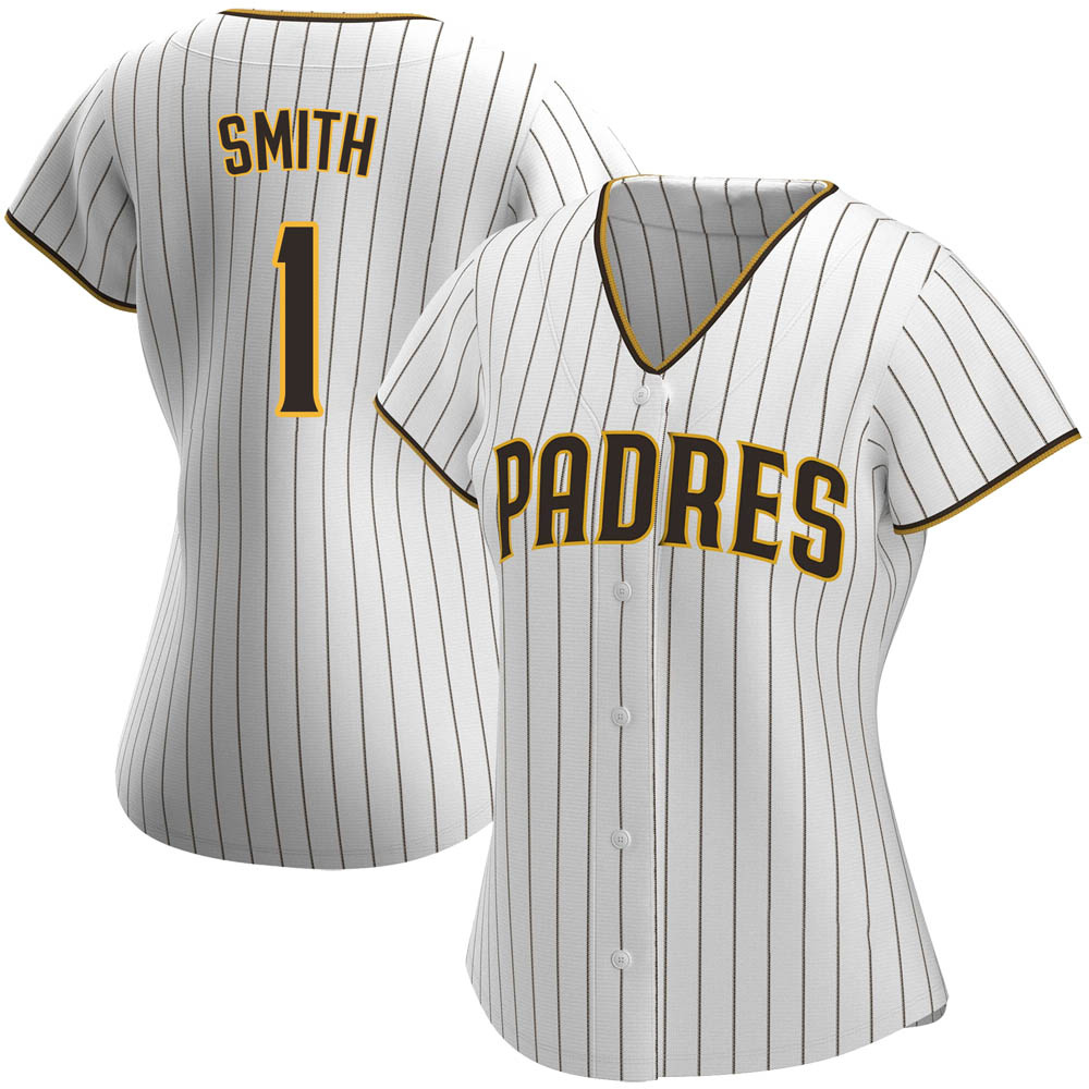 Authentic Ozzie Smith Women's San Diego Padres White /Brown Home Jersey Authentic Ozzie Smith Women's San Diego Padres White /Brown Home Jersey