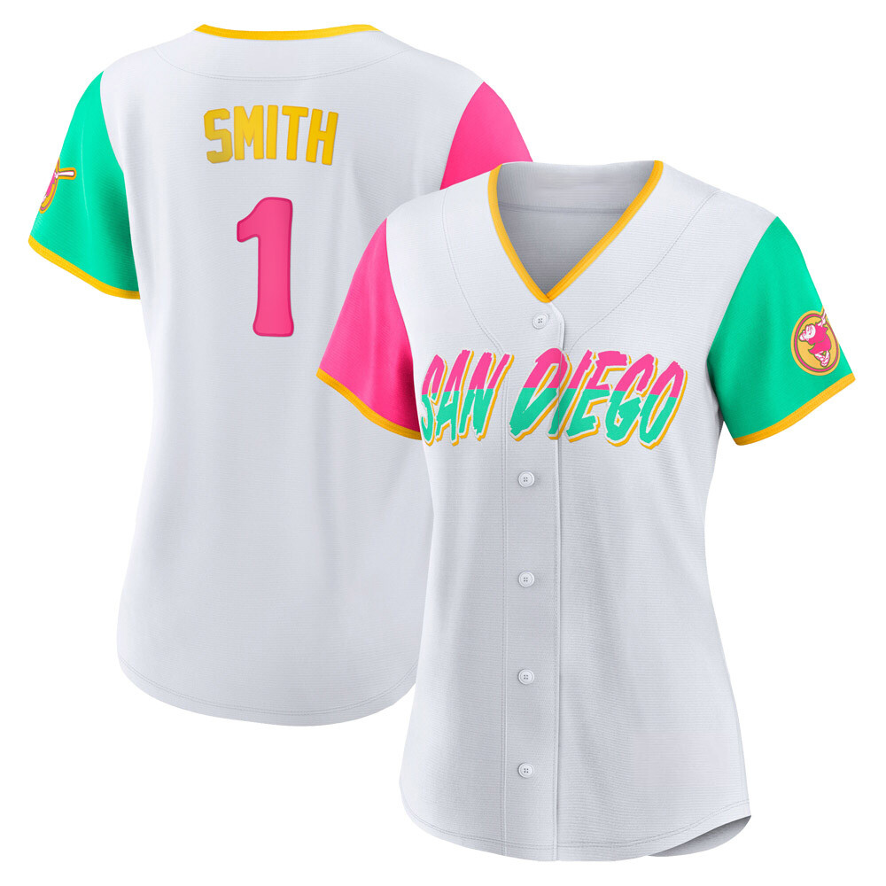 Authentic Ozzie Smith Women's San Diego Padres White 2022 City Connect Jersey Authentic Ozzie Smith Women's San Diego Padres White 2022 City Connect Jersey