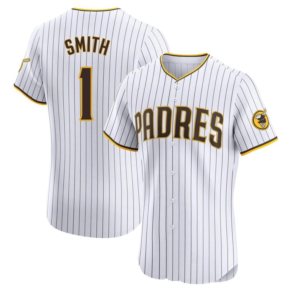 Elite Ozzie Smith Men's San Diego Padres White Home Jersey Elite Ozzie Smith Men's San Diego Padres White Home Jersey