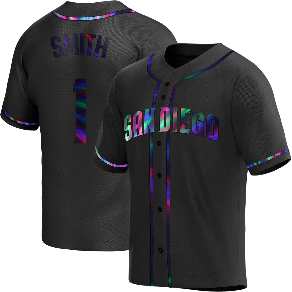 Replica Ozzie Smith Youth San Diego Padres Black Holographic Alternate Jersey Replica Ozzie Smith Youth San Diego Padres Black Holographic Alternate Jersey