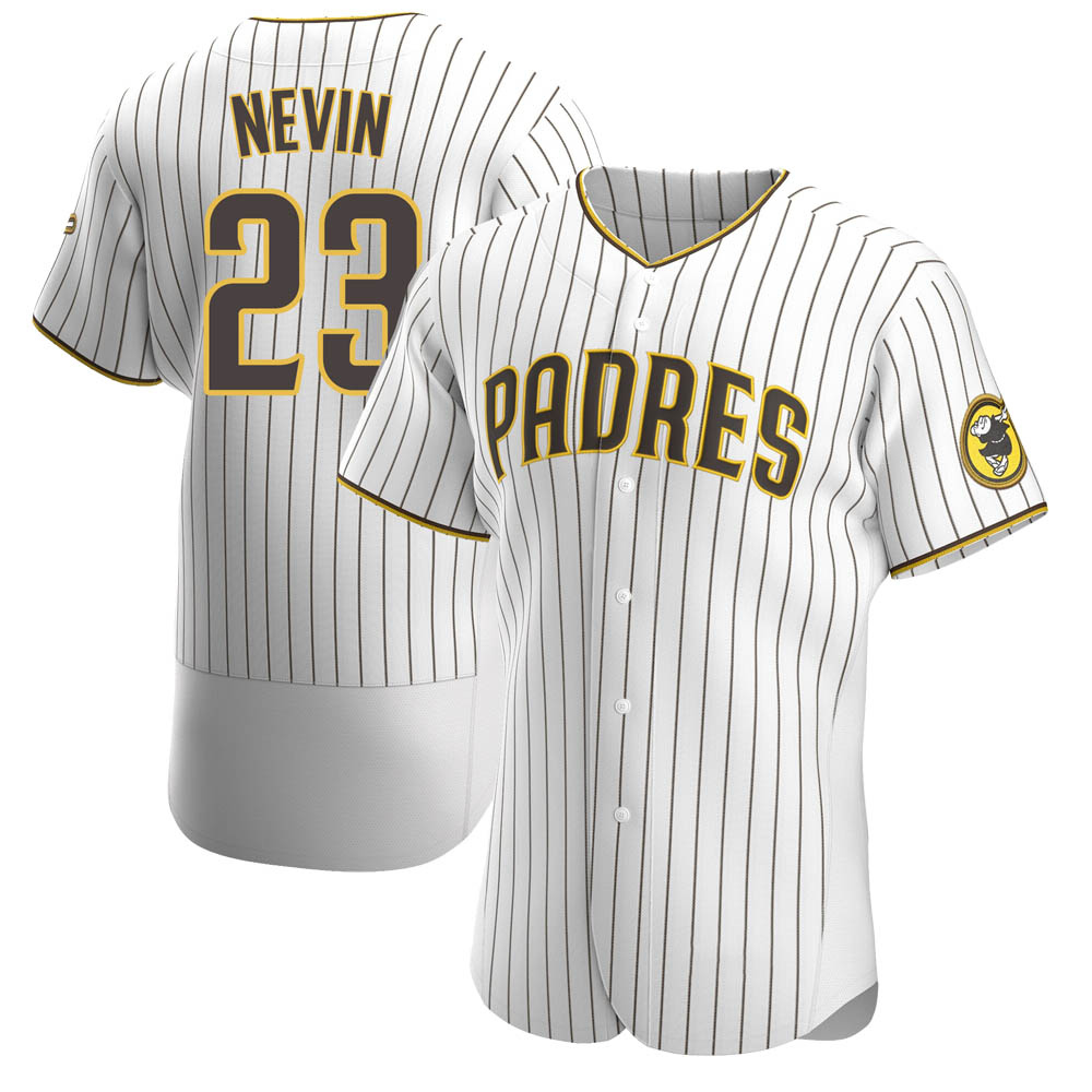 Authentic Phil Nevin Men's San Diego Padres White /Brown Home Jersey Authentic Phil Nevin Men's San Diego Padres White /Brown Home Jersey