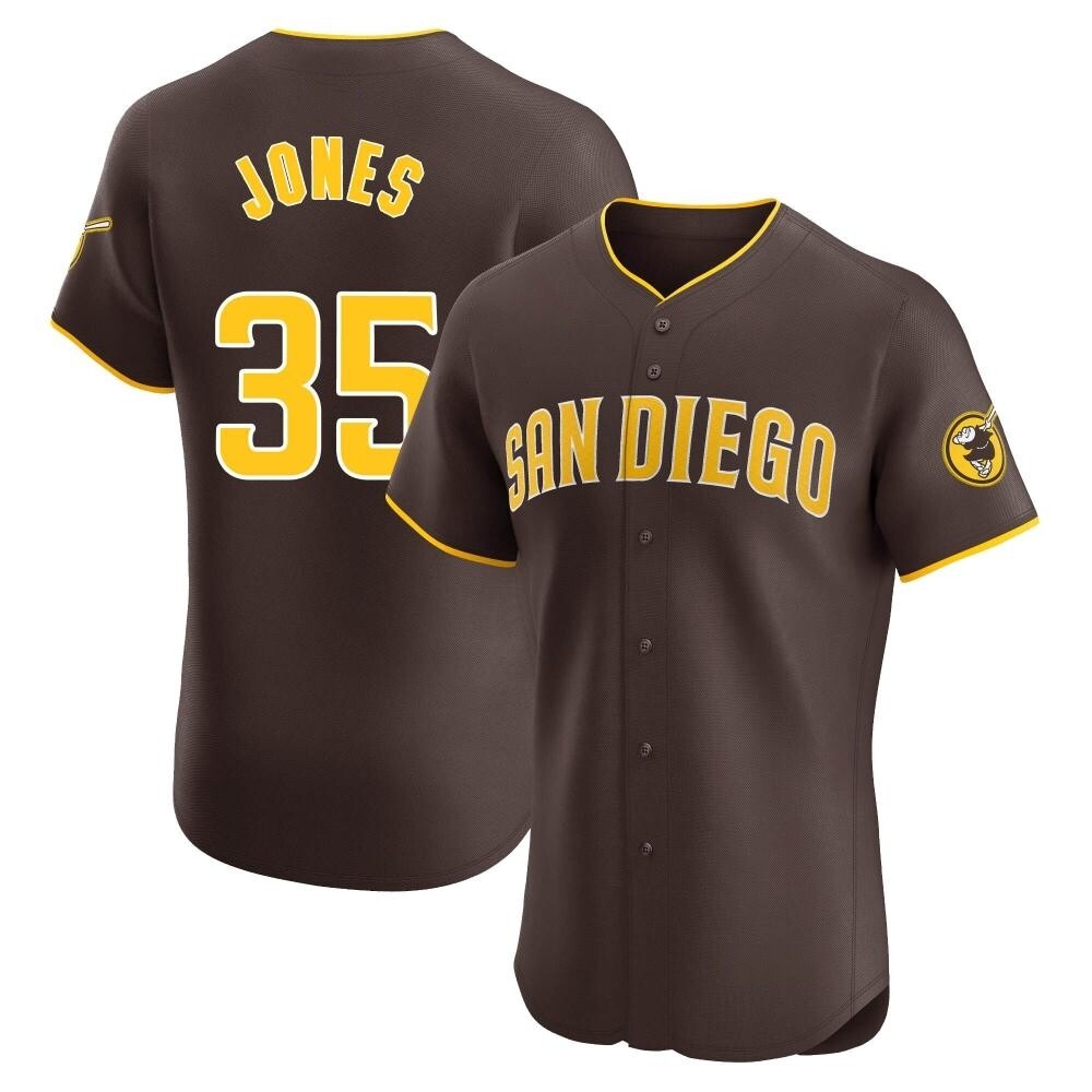 Elite Randy Jones Men's San Diego Padres Brown Road Vapor Premier Jersey