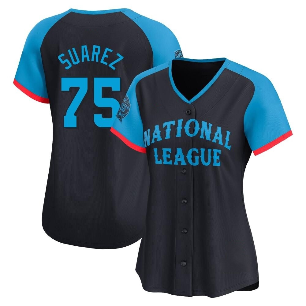 Limited Robert Suarez Women's San Diego Padres Navy National League 2024 All-Star Game Jersey