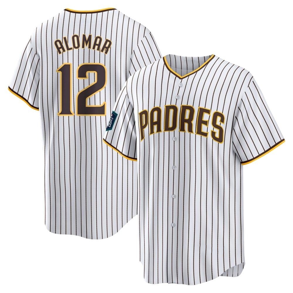 Replica Roberto Alomar Men's San Diego Padres White 2024 World Tour Seoul Series Home Jersey Replica Roberto Alomar Men's San Diego Padres White 2024 World Tour Seoul Series Home Jersey