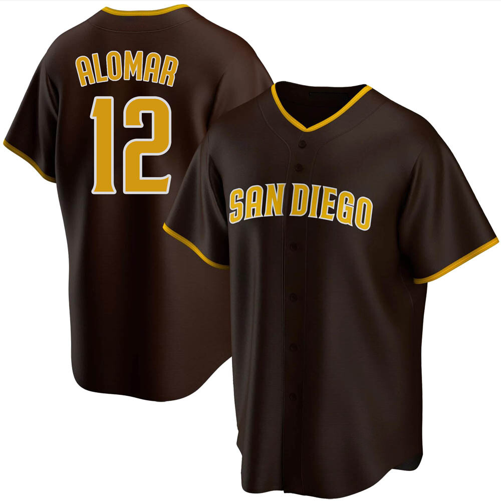 Replica Roberto Alomar Youth San Diego Padres Brown Road Jersey