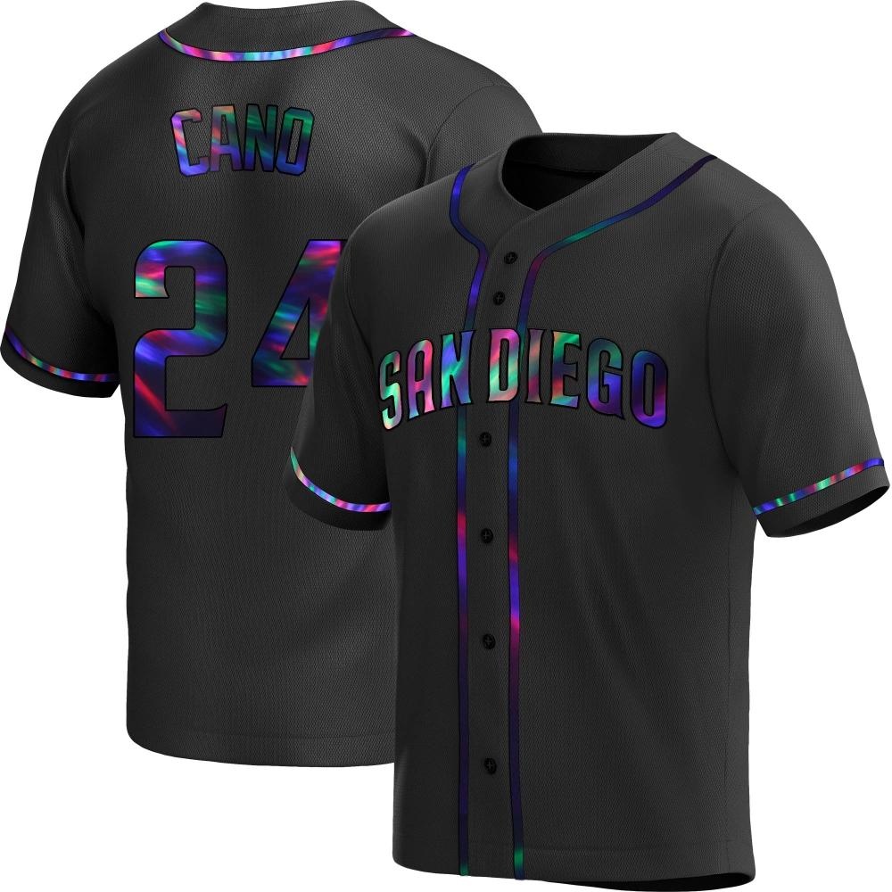 Replica Robinson Cano Men's San Diego Padres Black Holographic Alternate Jersey Replica Robinson Cano Men's San Diego Padres Black Holographic Alternate Jersey
