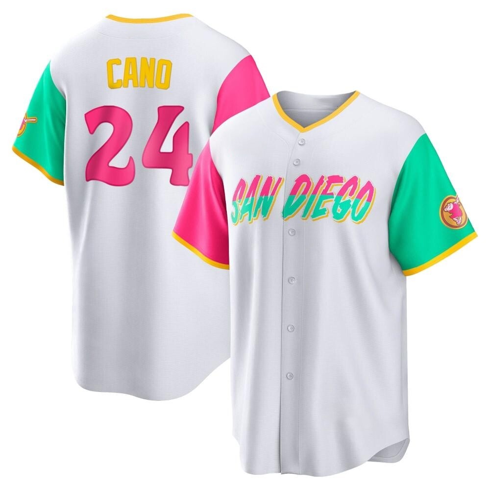 Replica Robinson Cano Men's San Diego Padres White 2022 City Connect Jersey Replica Robinson Cano Men's San Diego Padres White 2022 City Connect Jersey