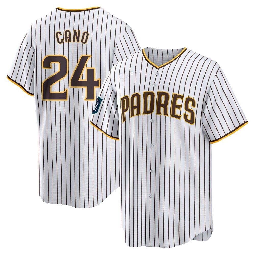 Replica Robinson Cano Men's San Diego Padres White 2024 World Tour Seoul Series Home Jersey Replica Robinson Cano Men's San Diego Padres White 2024 World Tour Seoul Series Home Jersey