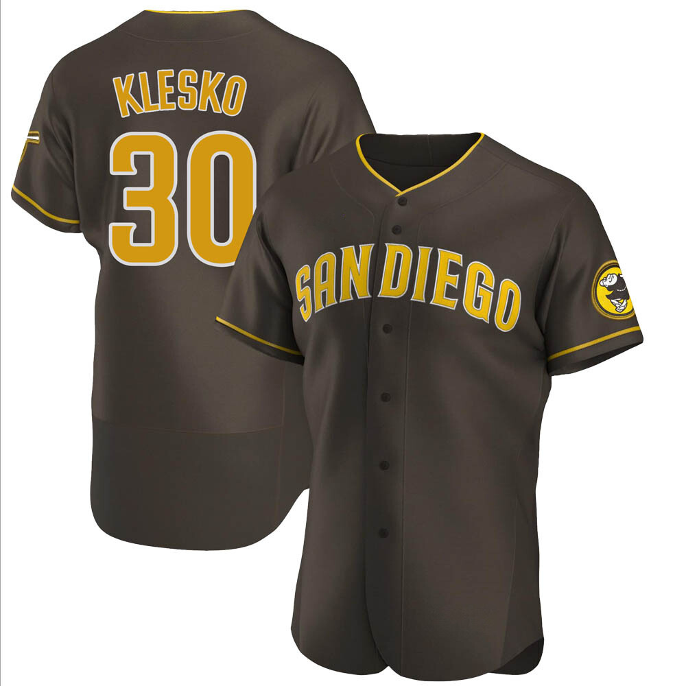 Authentic Ryan Klesko Men's San Diego Padres Brown Road Jersey Authentic Ryan Klesko Men's San Diego Padres Brown Road Jersey