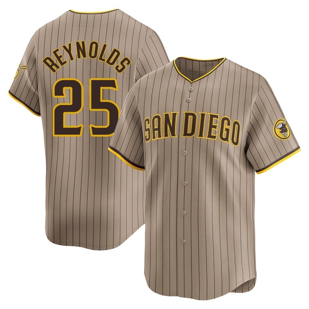Limited Sean Reynolds Youth San Diego Padres Tan Alternate Jersey Limited Sean Reynolds Youth San Diego Padres Tan Alternate Jersey