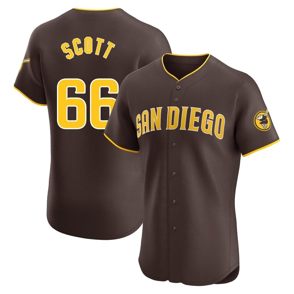 Elite Tanner Scott Men's San Diego Padres Brown Road Vapor Premier Jersey Elite Tanner Scott Men's San Diego Padres Brown Road Vapor Premier Jersey