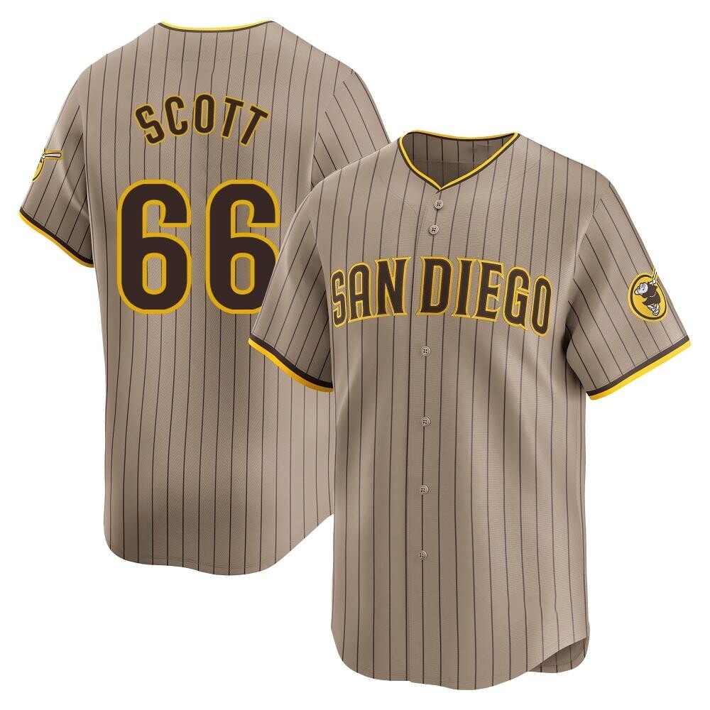 Limited Tanner Scott Youth San Diego Padres Tan Alternate Jersey Limited Tanner Scott Youth San Diego Padres Tan Alternate Jersey