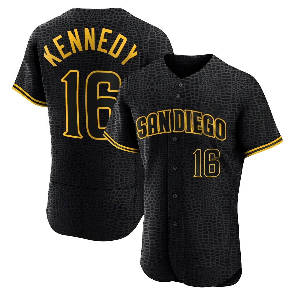 Authentic Terry Kennedy Men's San Diego Padres Black Snake Skin City Jersey Authentic Terry Kennedy Men's San Diego Padres Black Snake Skin City Jersey