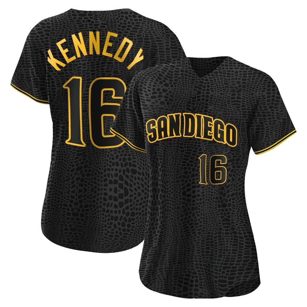 Authentic Terry Kennedy Women's San Diego Padres Black Snake Skin City Jersey Authentic Terry Kennedy Women's San Diego Padres Black Snake Skin City Jersey