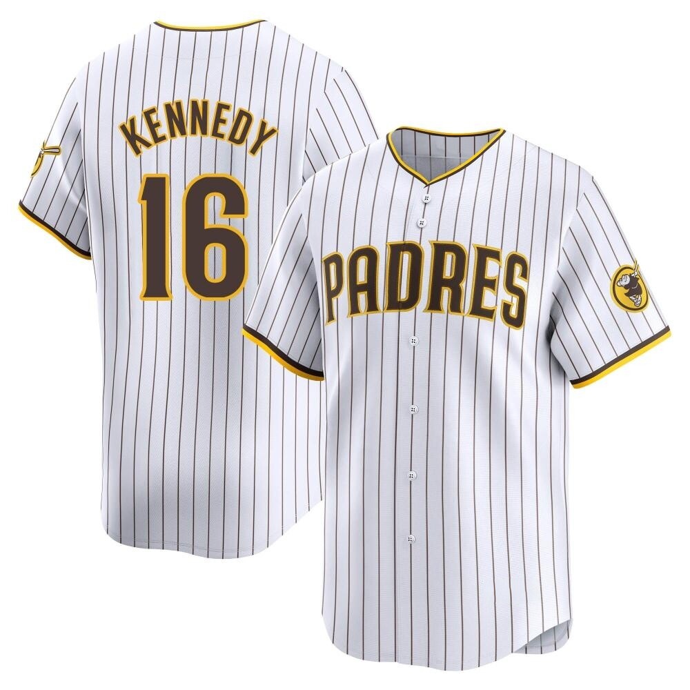 Limited Terry Kennedy Men's San Diego Padres White Home Jersey Limited Terry Kennedy Men's San Diego Padres White Home Jersey