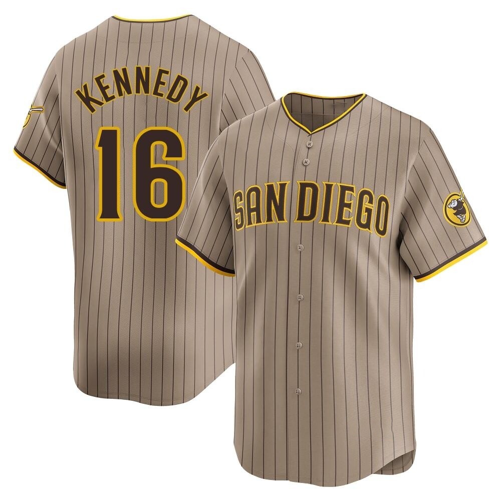 Limited Terry Kennedy Youth San Diego Padres Tan Alternate Jersey Limited Terry Kennedy Youth San Diego Padres Tan Alternate Jersey