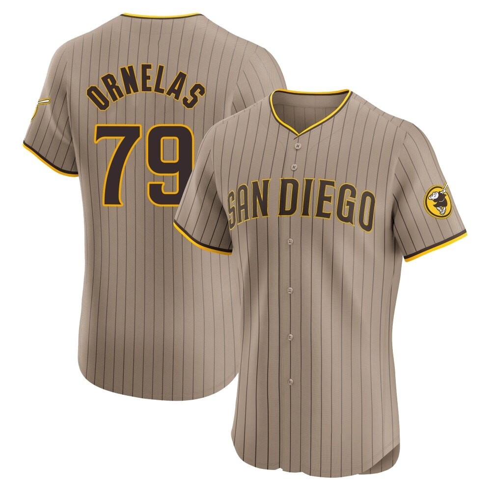 Elite Tirso Ornelas Men's San Diego Padres Brown Alternate Jersey