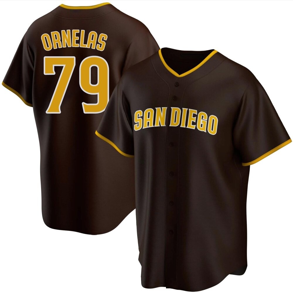 Replica Tirso Ornelas Men's San Diego Padres Brown Road Jersey