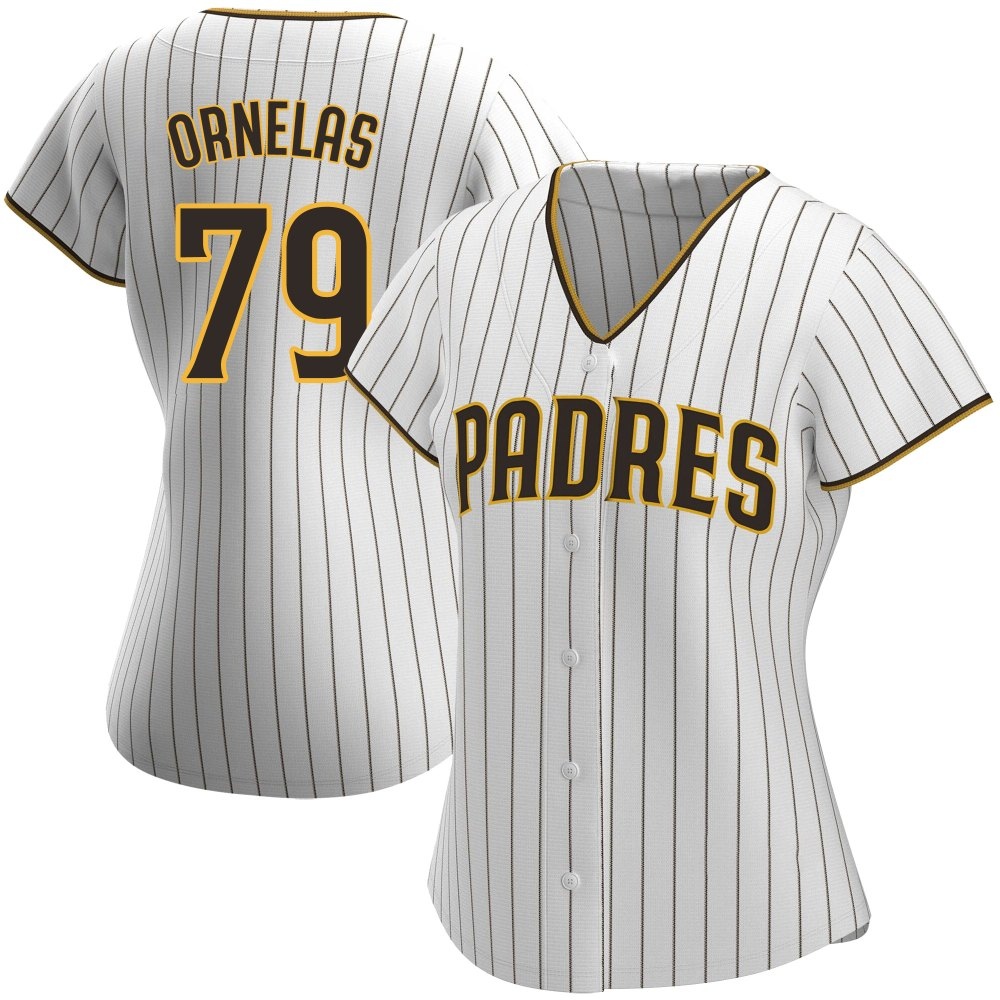 Replica Tirso Ornelas Women's San Diego Padres White /Brown Home Jersey Replica Tirso Ornelas Women's San Diego Padres White /Brown Home Jersey