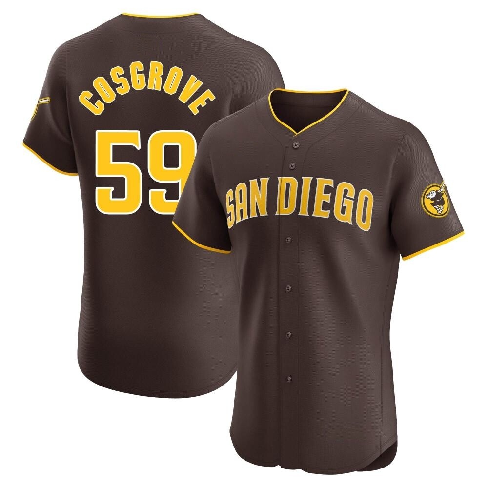 Elite Tom Cosgrove Men's San Diego Padres Brown Road Vapor Premier Jersey Elite Tom Cosgrove Men's San Diego Padres Brown Road Vapor Premier Jersey
