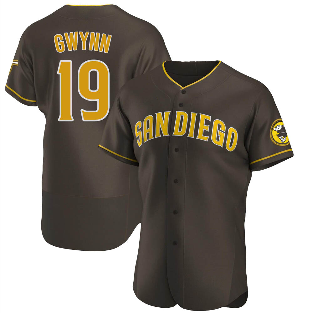Authentic Tony Gwynn Men's San Diego Padres Brown Road Jersey Authentic Tony Gwynn Men's San Diego Padres Brown Road Jersey