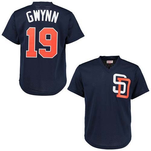 Authentic Tony Gwynn Men's San Diego Padres Navy Blue 1996 Throwback Jersey Authentic Tony Gwynn Men's San Diego Padres Navy Blue 1996 Throwback Jersey