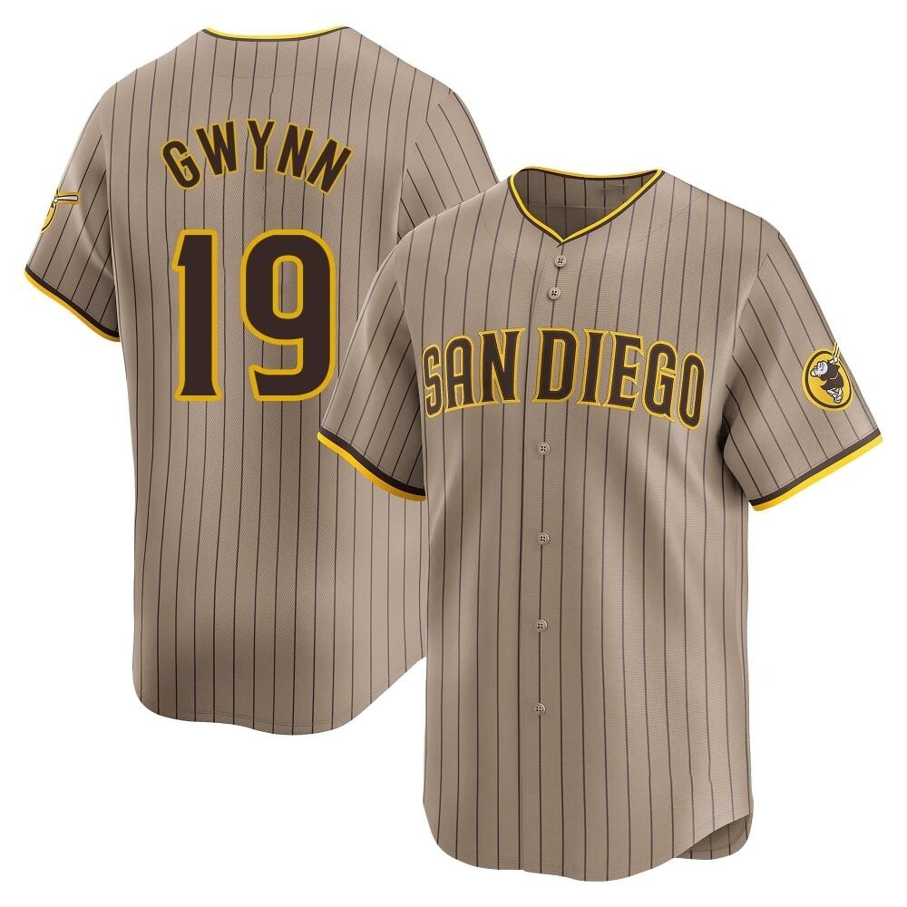 Limited Tony Gwynn Men's San Diego Padres Tan Alternate Jersey Limited Tony Gwynn Men's San Diego Padres Tan Alternate Jersey
