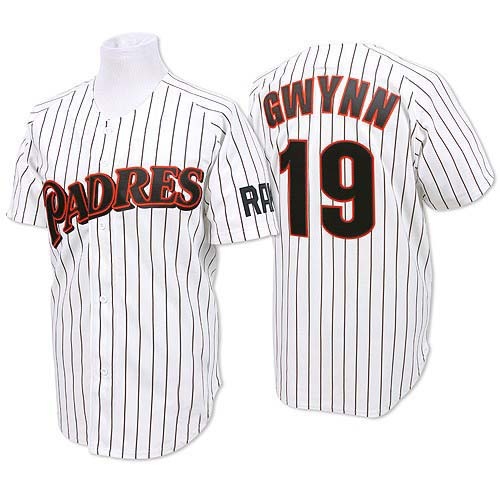 Replica Tony Gwynn Men's San Diego Padres Blue White/ Strip Throwback Jersey Replica Tony Gwynn Men's San Diego Padres Blue White/ Strip Throwback Jersey