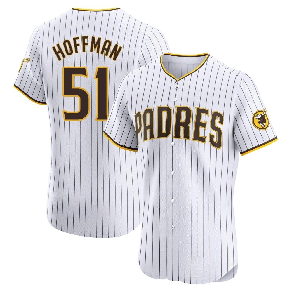 Elite Trevor Hoffman Men's San Diego Padres White Home Jersey Elite Trevor Hoffman Men's San Diego Padres White Home Jersey