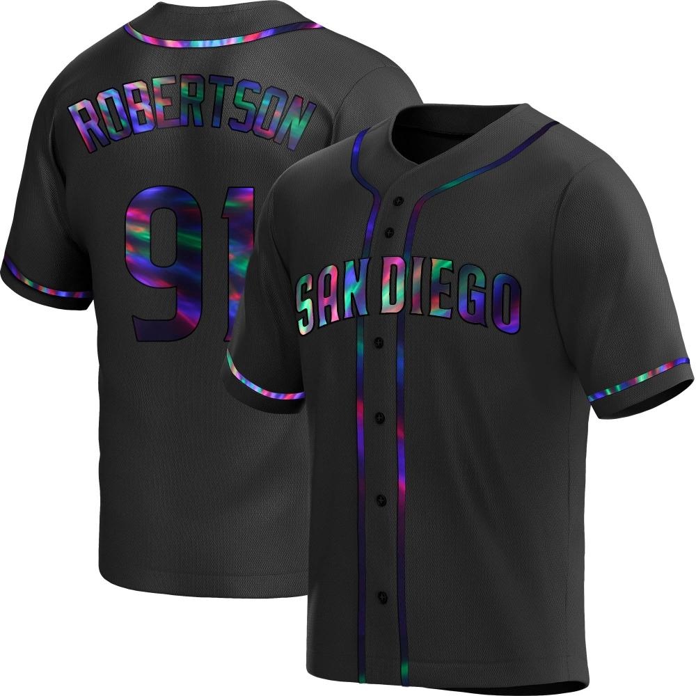 Replica Tyler Robertson Youth San Diego Padres Black Holographic Alternate Jersey Replica Tyler Robertson Youth San Diego Padres Black Holographic Alternate Jersey