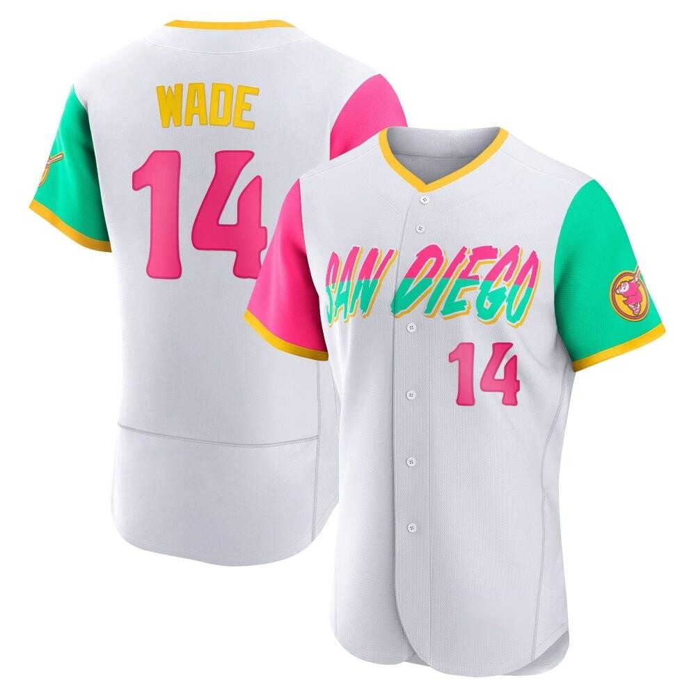 Authentic Tyler Wade Men's San Diego Padres White 2022 City Connect Jersey Authentic Tyler Wade Men's San Diego Padres White 2022 City Connect Jersey