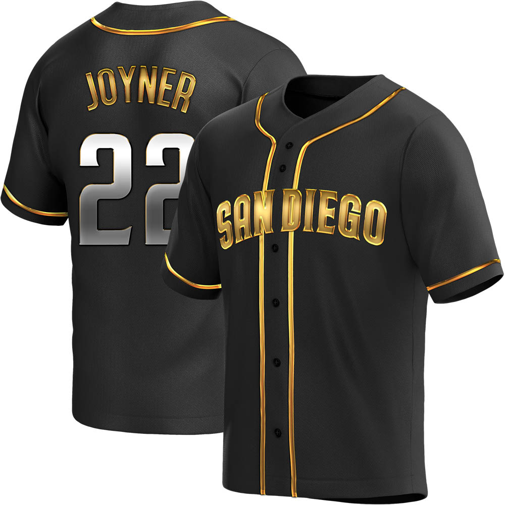 Replica Wally Joyner Men's San Diego Padres Black Golden Alternate Jersey Replica Wally Joyner Men's San Diego Padres Black Golden Alternate Jersey