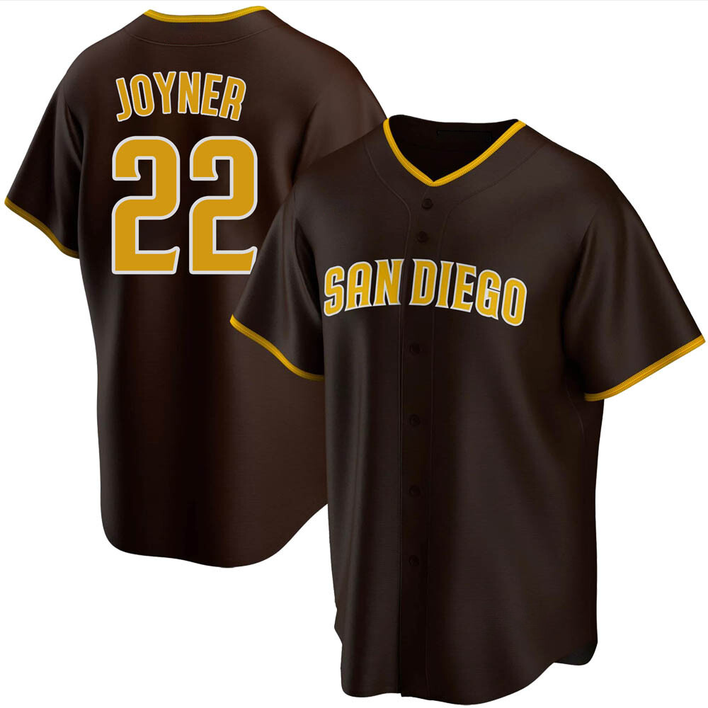 Replica Wally Joyner Men's San Diego Padres Brown Road Jersey Replica Wally Joyner Men's San Diego Padres Brown Road Jersey