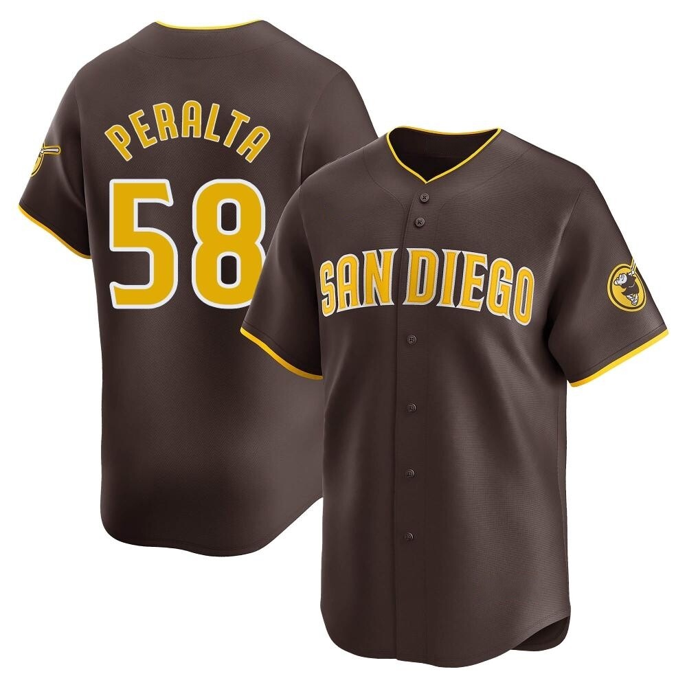 Limited Wandy Peralta Youth San Diego Padres Brown Away Jersey