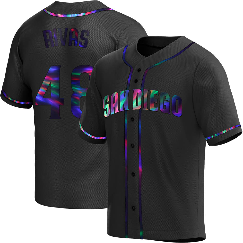Replica Webster Rivas Youth San Diego Padres Black Holographic Alternate Jersey Replica Webster Rivas Youth San Diego Padres Black Holographic Alternate Jersey