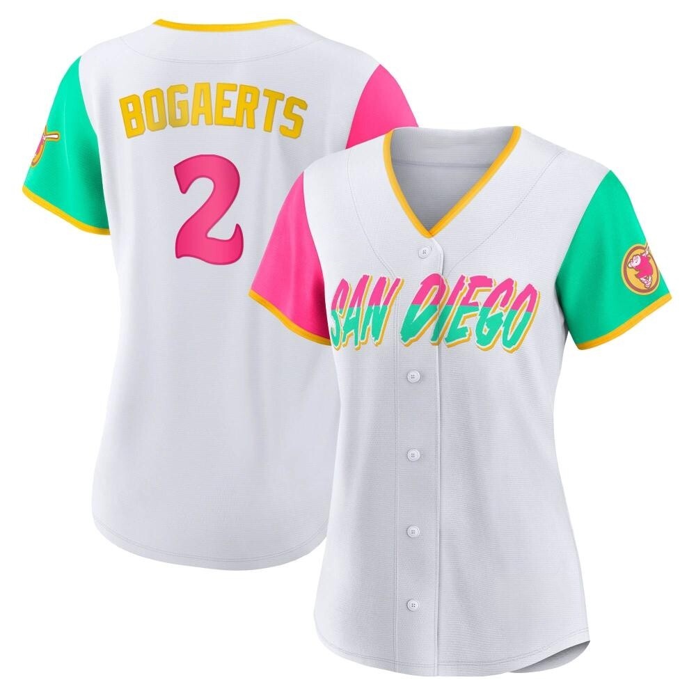 Authentic Xander Bogaerts Women's San Diego Padres White 2022 City Connect Jersey Authentic Xander Bogaerts Women's San Diego Padres White 2022 City Connect Jersey