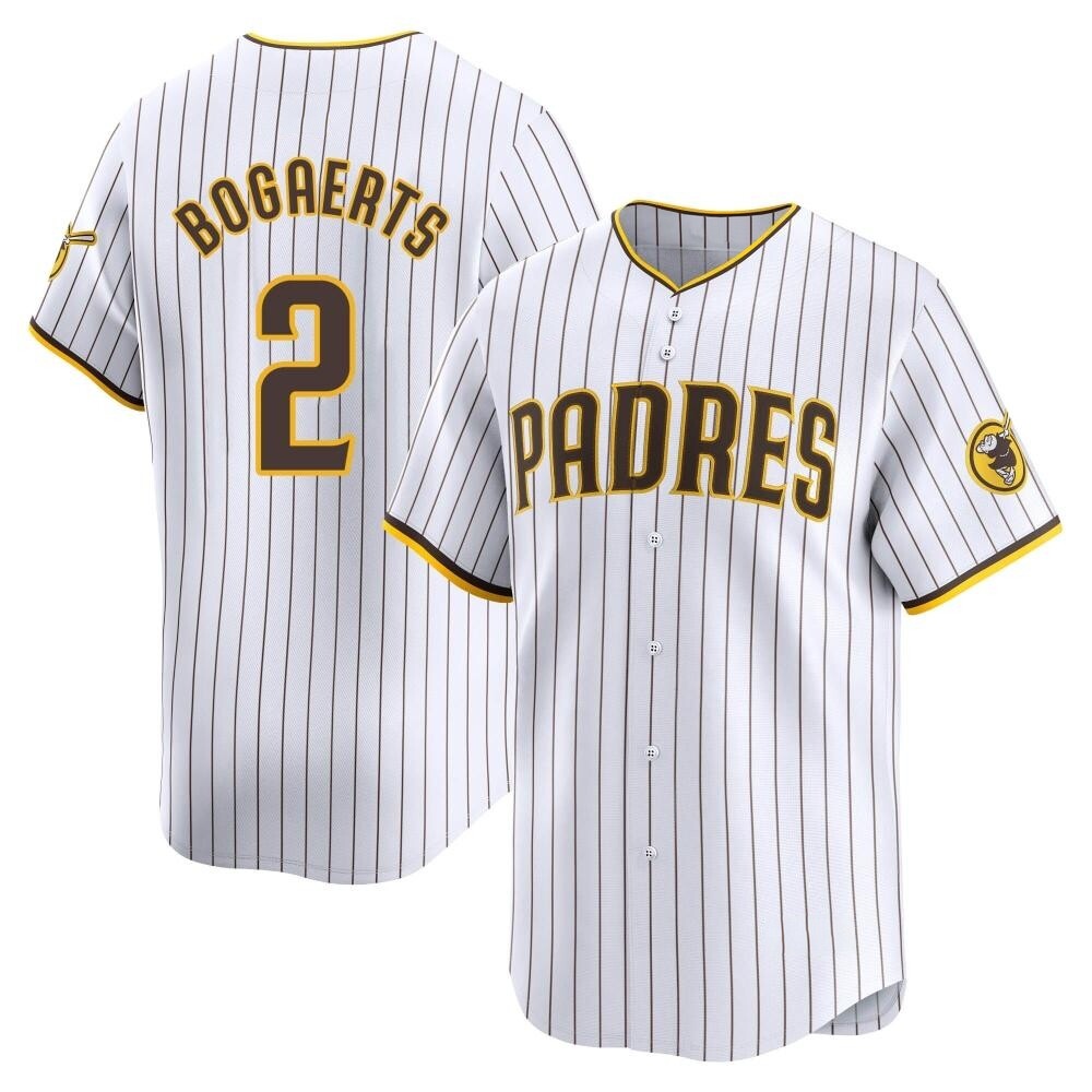 Limited Xander Bogaerts Men's San Diego Padres White Home Jersey Limited Xander Bogaerts Men's San Diego Padres White Home Jersey