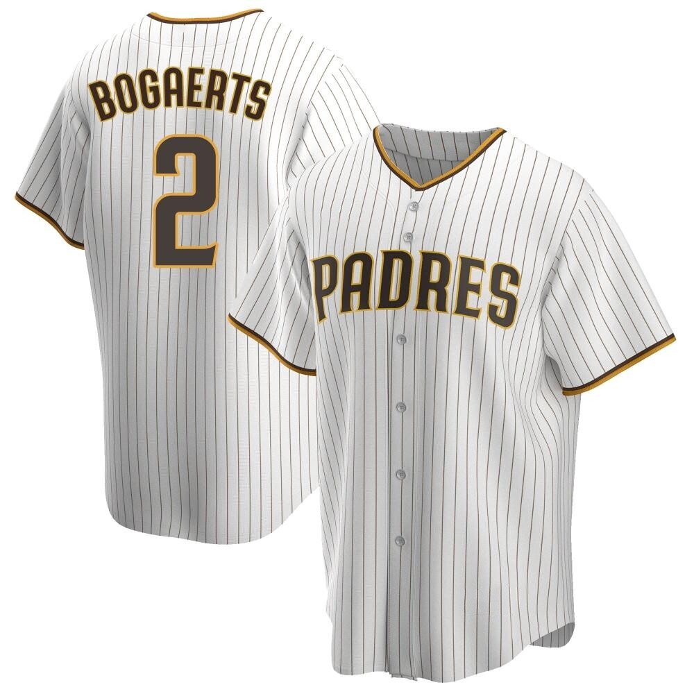 Replica Xander Bogaerts Youth San Diego Padres White /Brown Home Jersey